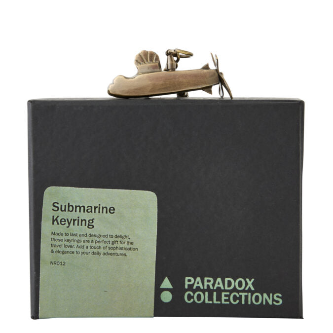 Adventures Submarine Brass Keyring