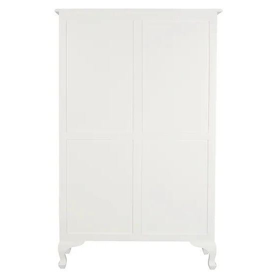 Craftsmanship Queen Ann Large Bookcase - White
