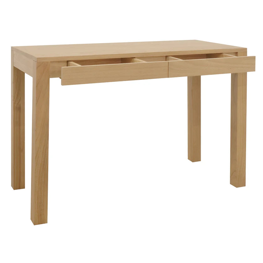 Amsterdam Handcrafted Wood Writing Desk - Natural