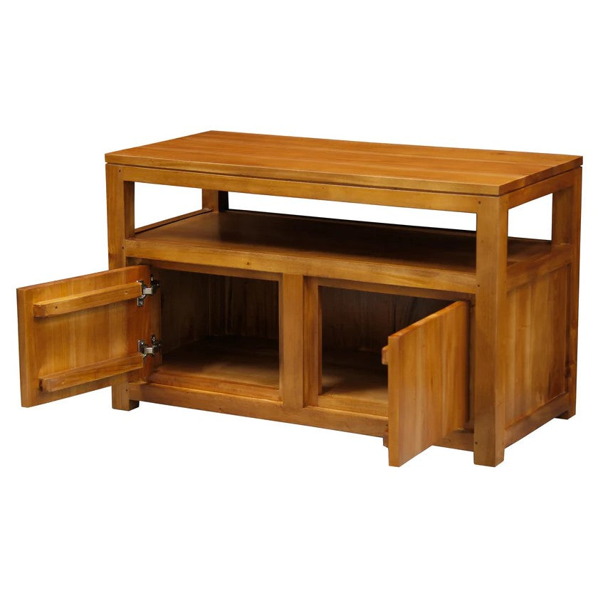 Amsterdam Wooden 2 Door TV Stand - Light Brown