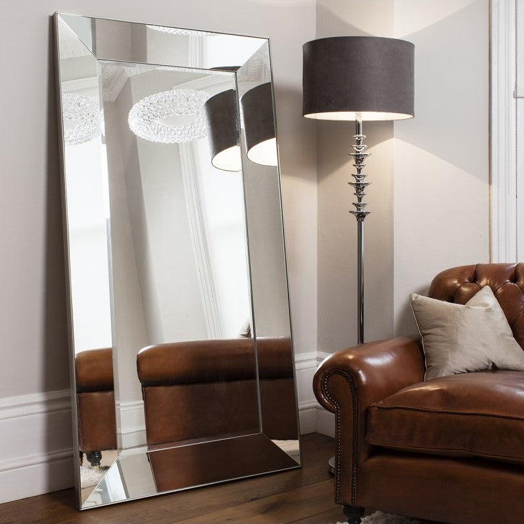 Angled Allure Stylish Mirror in Leaner Design 183cms