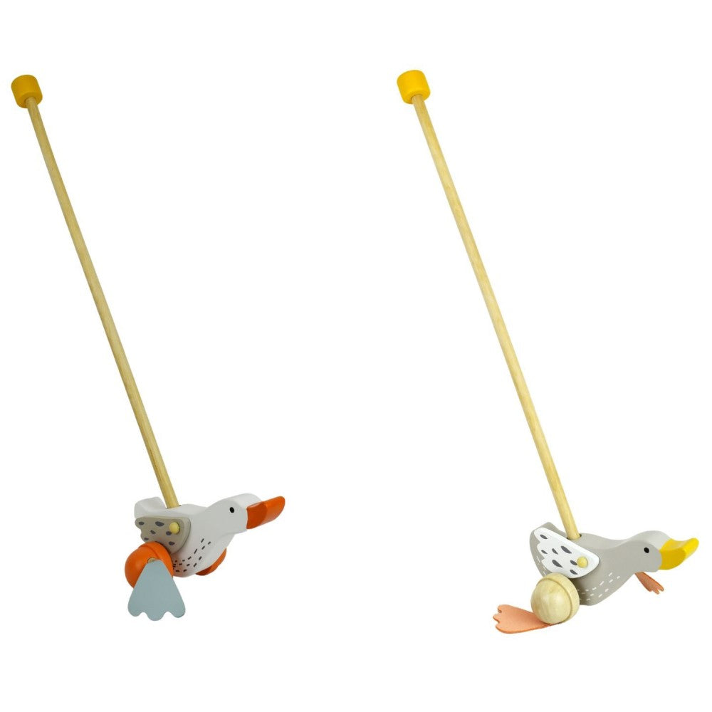 Wild Goose Wooden Roller Pull Toy (Sent At Random)