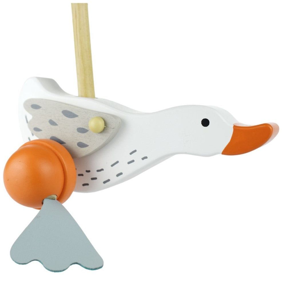 Wild Goose Wooden Roller Pull Toy (Sent At Random)