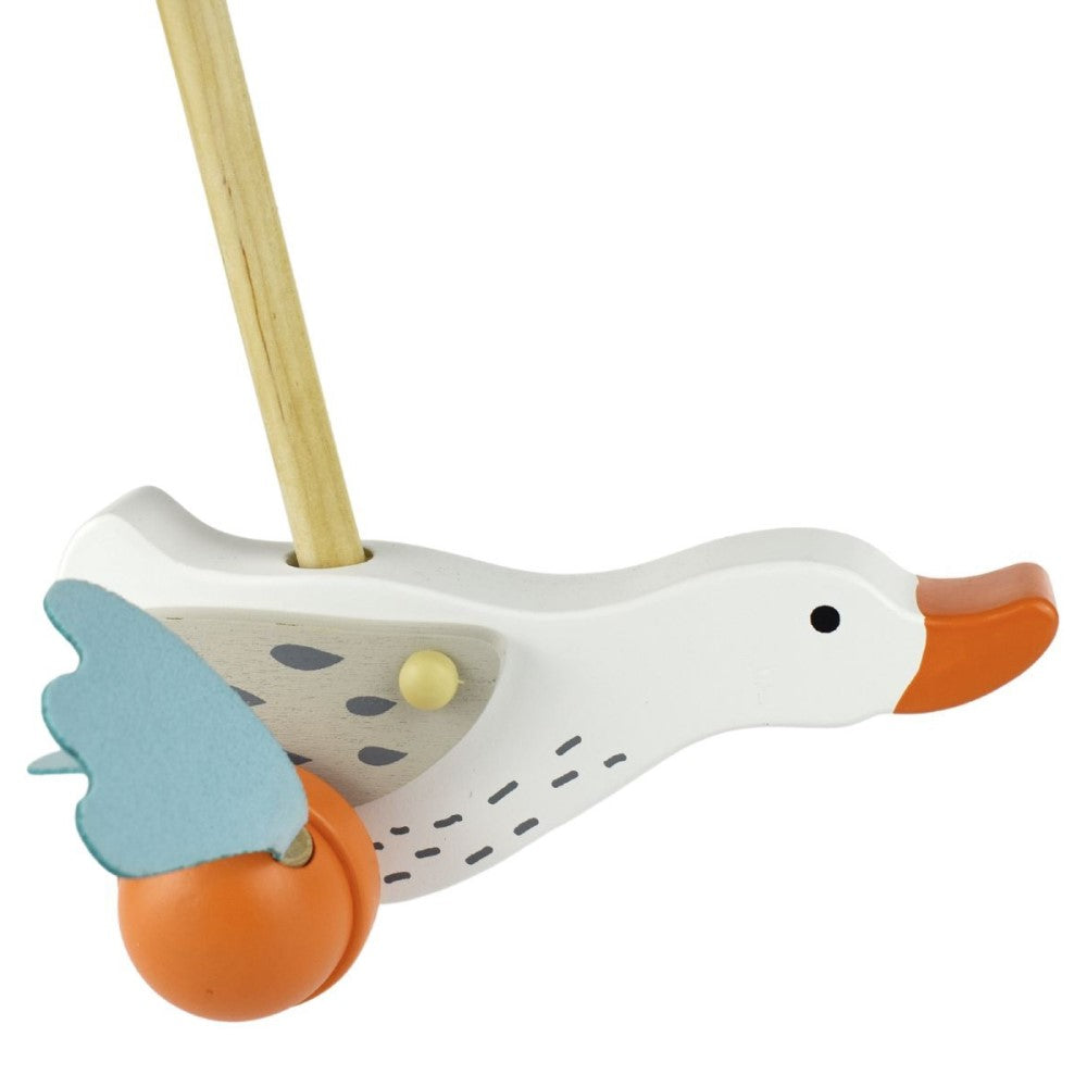 Wild Goose Wooden Roller Pull Toy (Sent At Random)