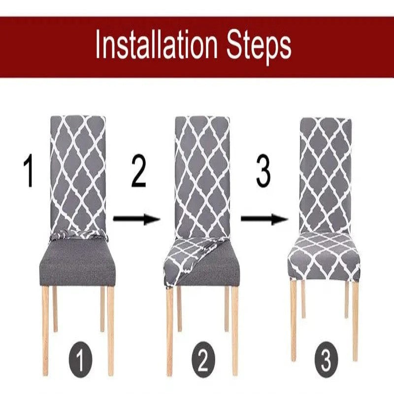 Anti-Dirt and Waterproof Elastic Chair Cover - Brown