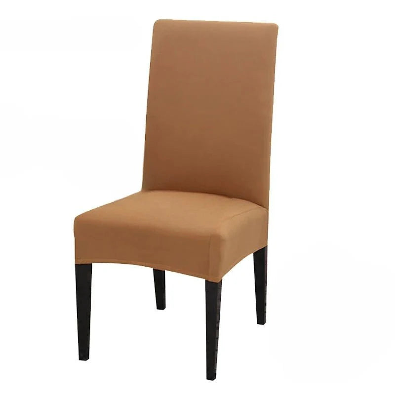 Anti-Dirt and Waterproof Elastic Chair Cover - Brown