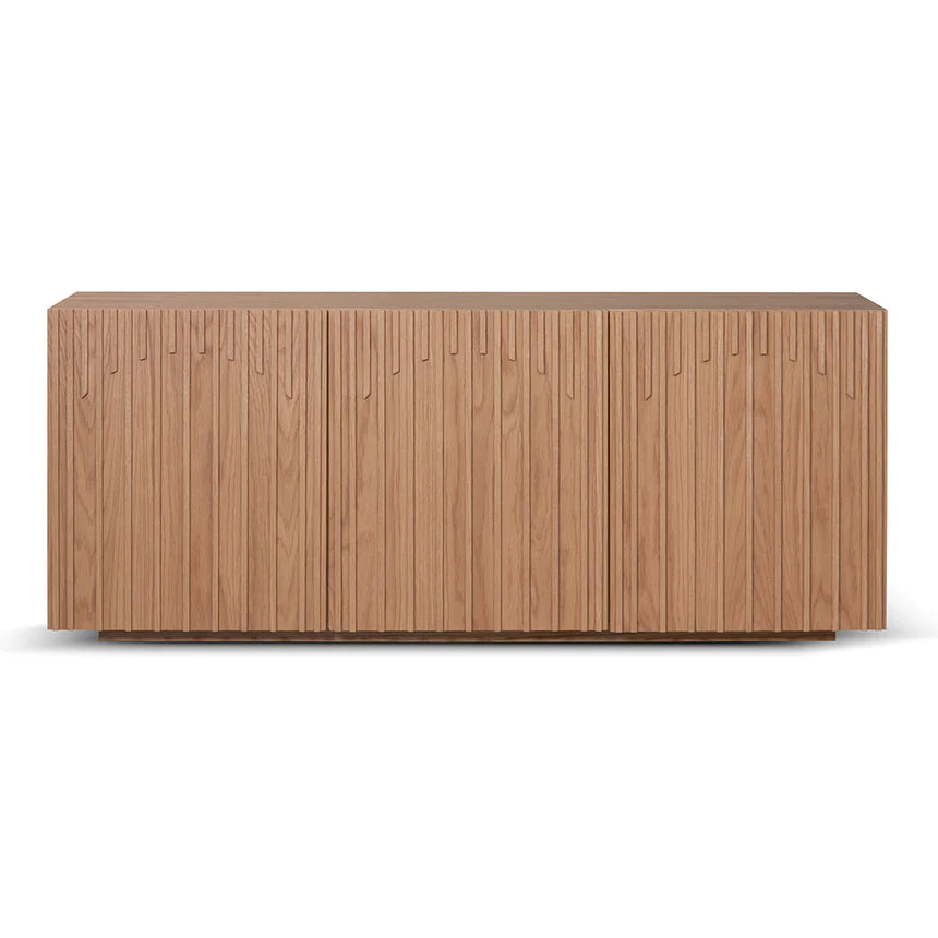 Arch Striped Wooden Buffet Table - Natural