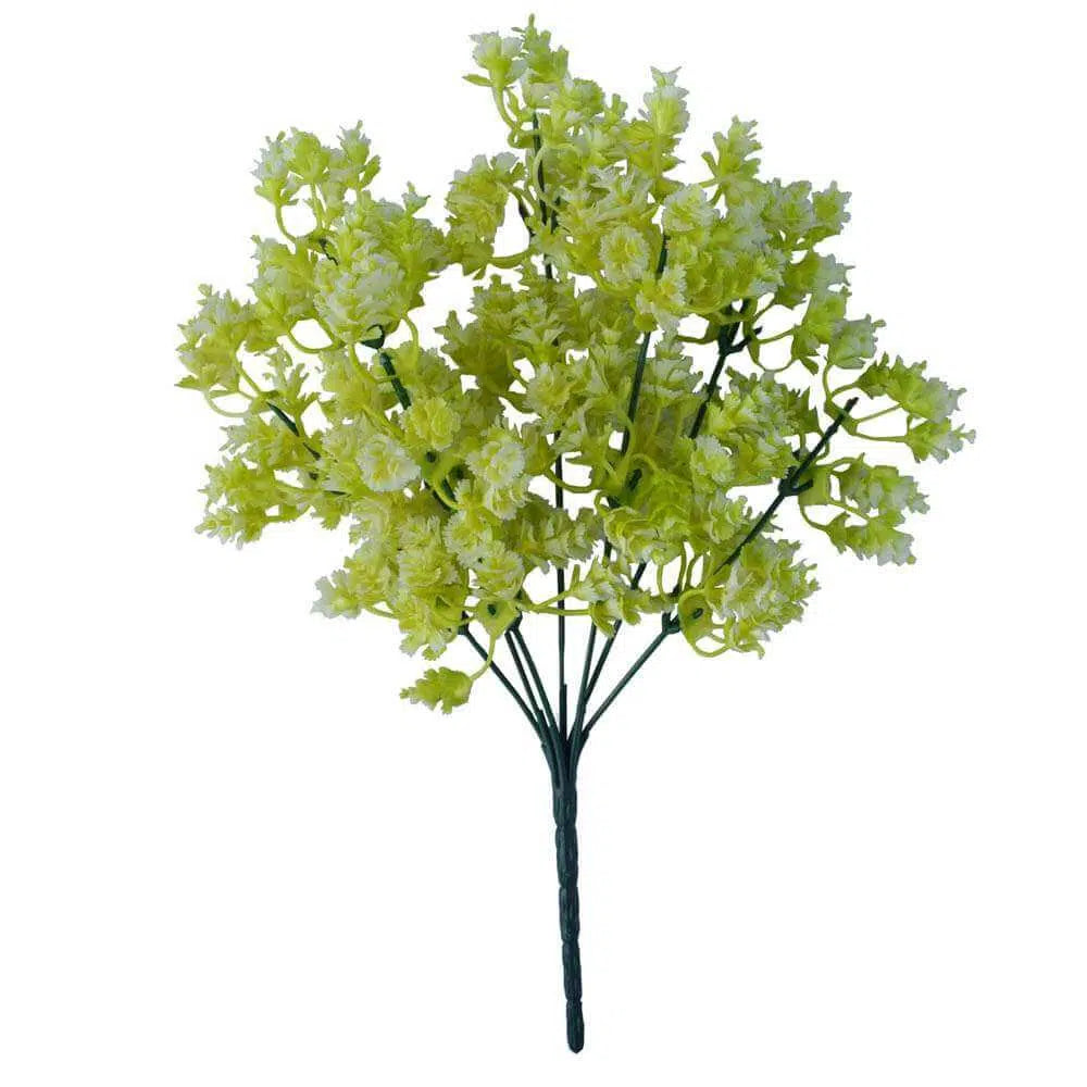 Artificial UV Resistant White Snowball Stem 32cms