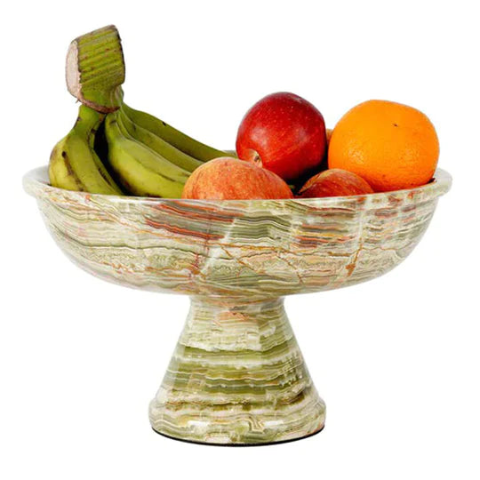 Artisanal Marble Fruit Bowl Stand - Available in 4 Colors
