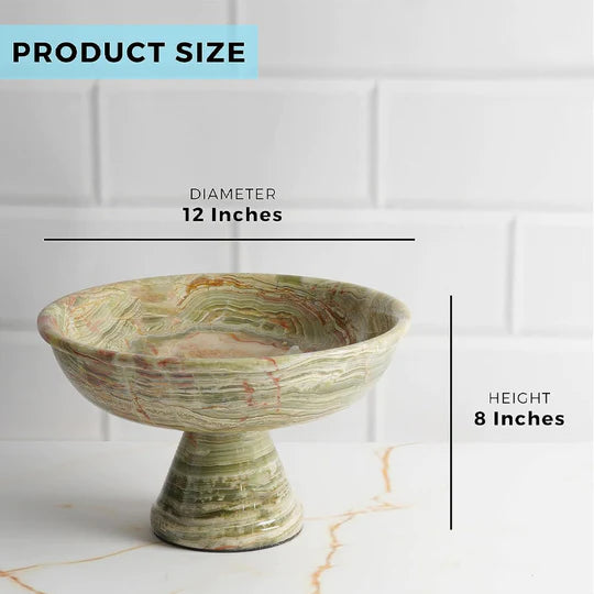 Artisanal Marble Fruit Bowl Stand - Available in 4 Colors