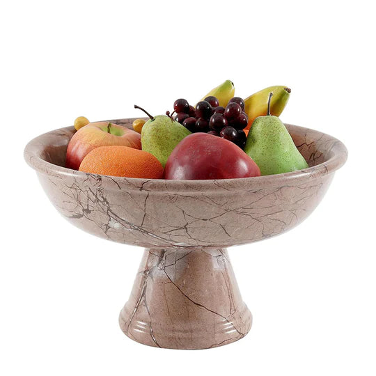 Artisanal Marble Fruit Bowl Stand - Available in 4 Colors