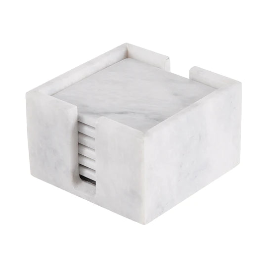 Square Marble Bliss Coaster Set - Available in 4 Colors