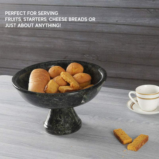 Artisanal Marble Fruit Bowl Stand - Available in 4 Colors