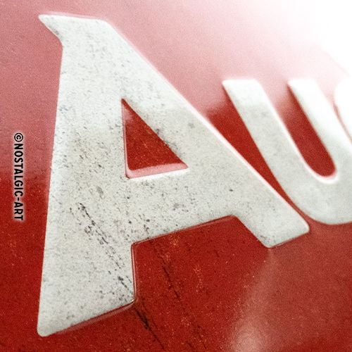 Audi Logo Red Shine - Sign Board 20 x 30cm