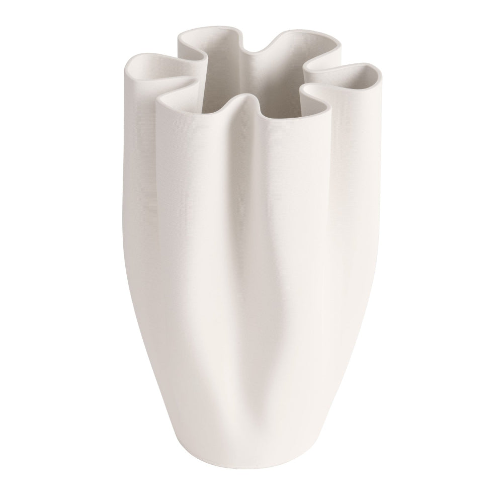 Aurora White Large Vase - 32cms