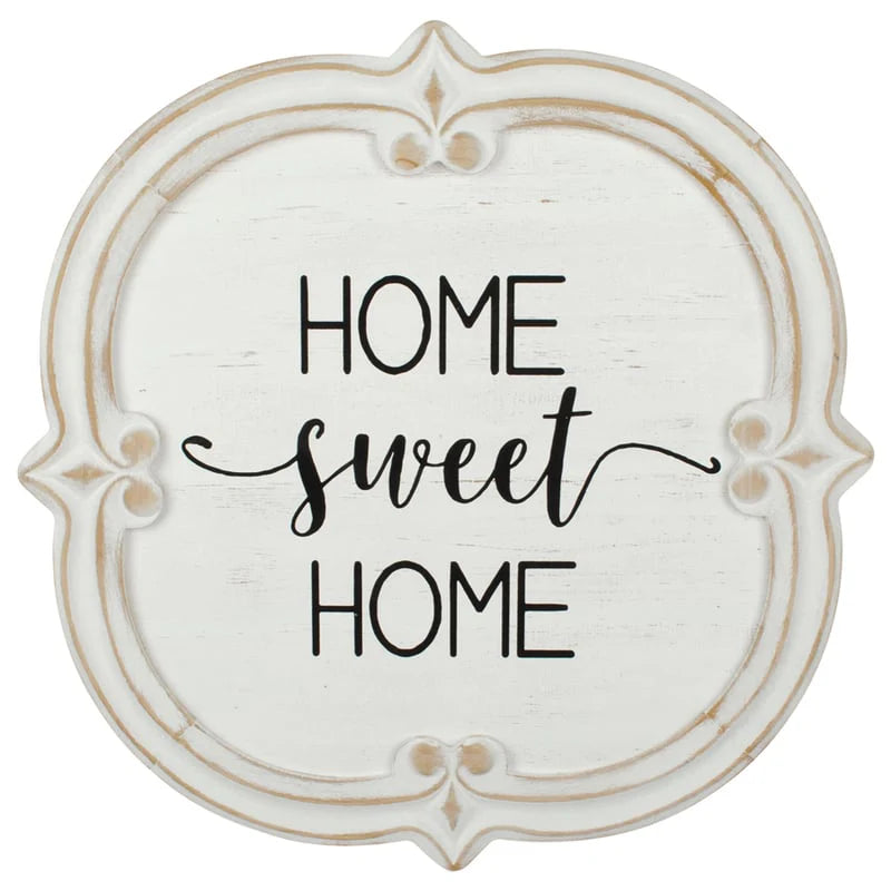 Authentic 'Home Sweet Home' Carved Wall Decor