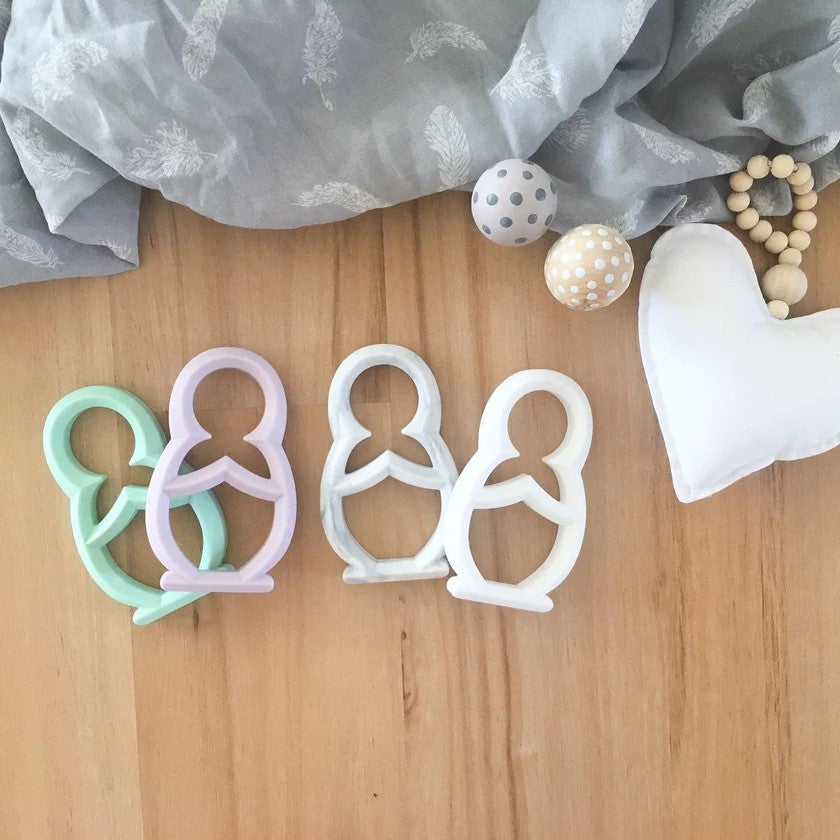 Babushka Shaped Silicone Teether (Available in 5 Colours)