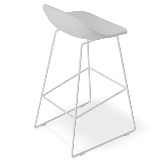 Backless Snow White High Stool (Available in 2 Sizes)