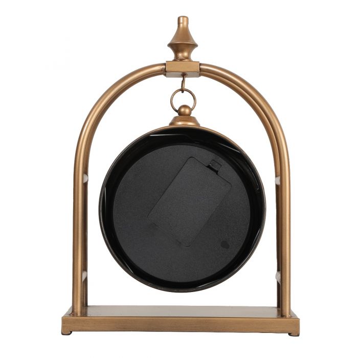 Basil Bedside Table Exposed Gear Movement Clock