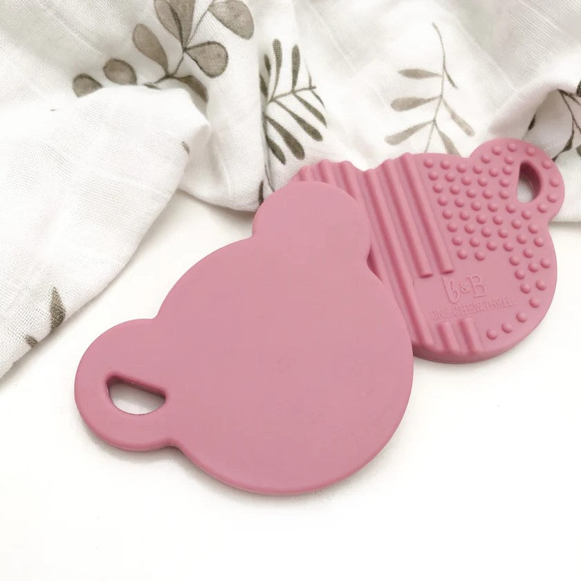 Bear Silicone Teething Disc (Available in 6 Colours)