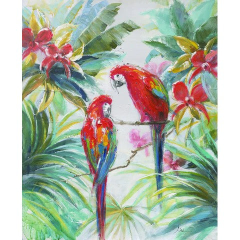 Beautiful Parrot Painting Tropicana