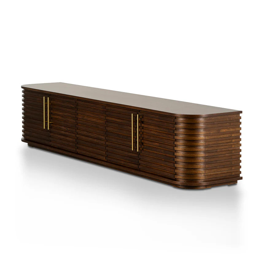 Beautiful TV Entertainment Unit - Walnut 230cms