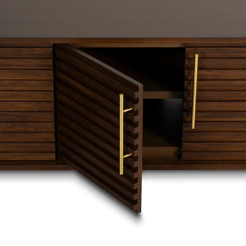 Beautiful TV Entertainment Unit - Walnut 230cms