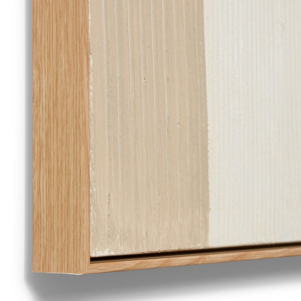 Beige Hand Painted Wall Art - 80 x 100cms