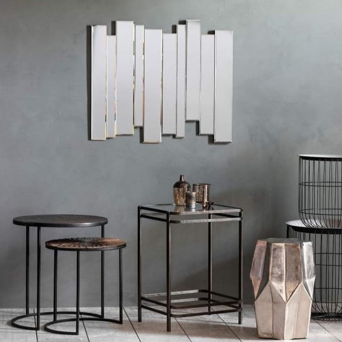 Beveled Mirror Panels Wall Mirror