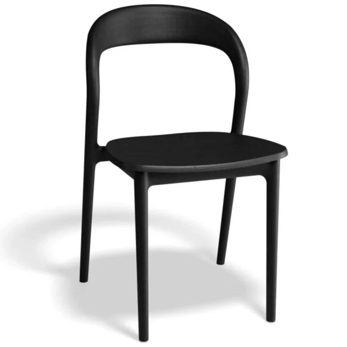 Black Beauty Armchair - Black Stained Ash