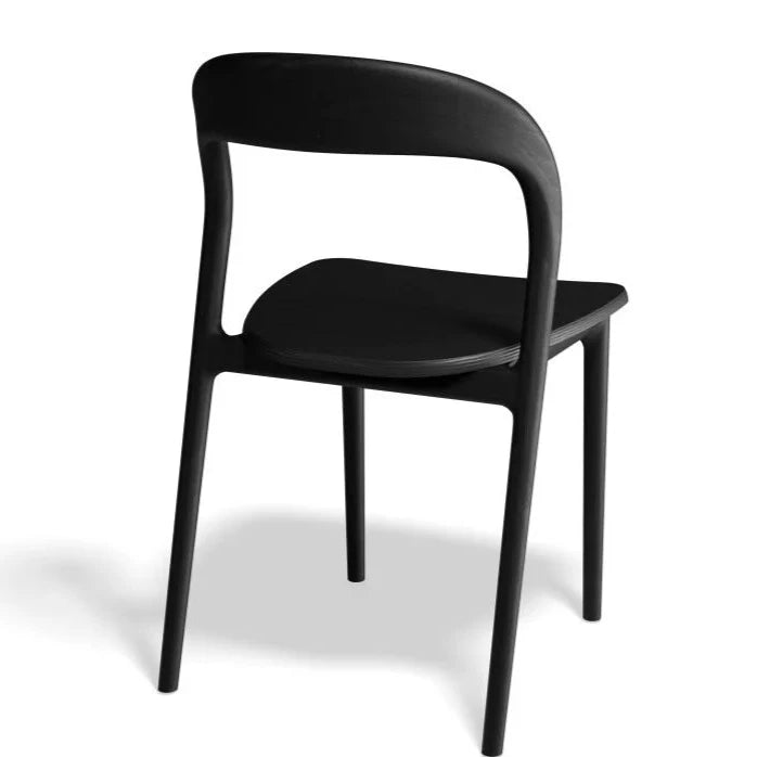 Black Beauty Armchair - Black Stained Ash