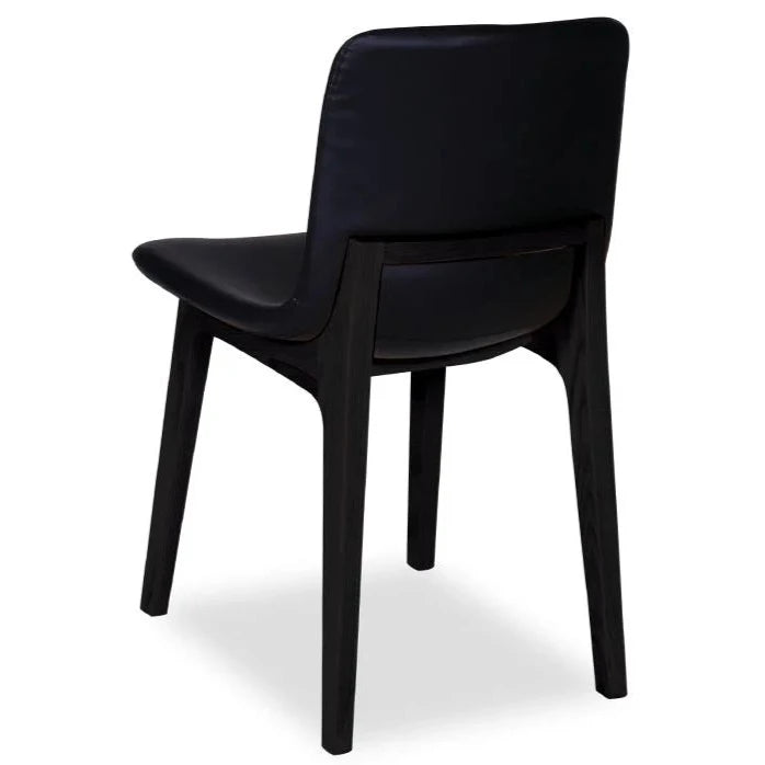 Black Beauty Padded Armless Dining Chair