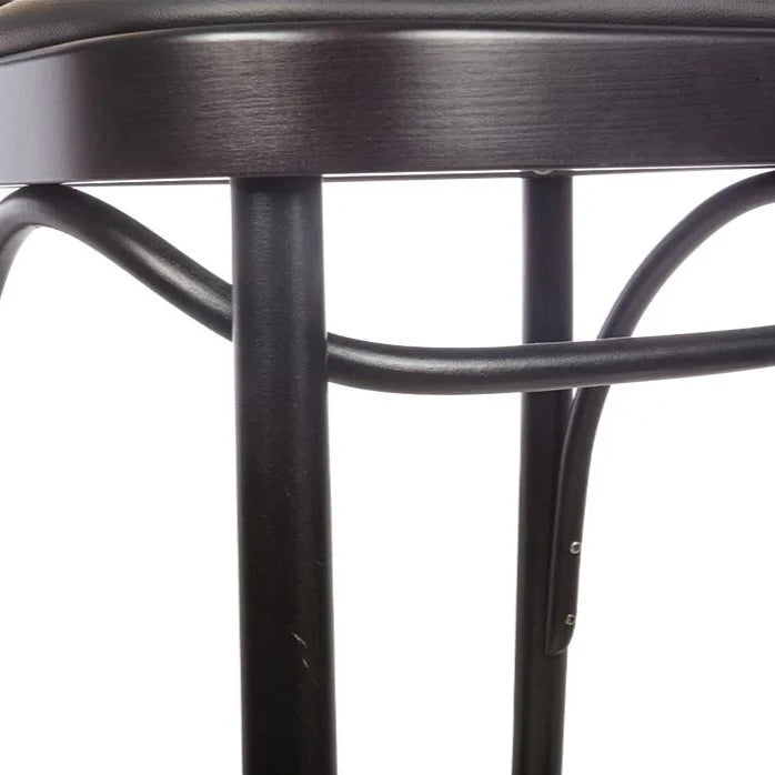 Black Padded Seat Cane Back High Stool (Available in 2 Sizes)