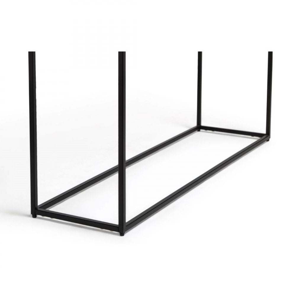 Black & Copper Narrow Console Table