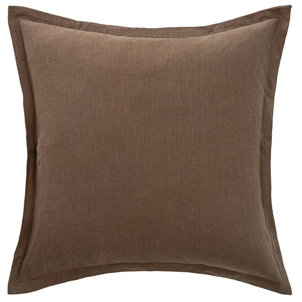 Blair Linen Cushion - Brown - 60X60cms