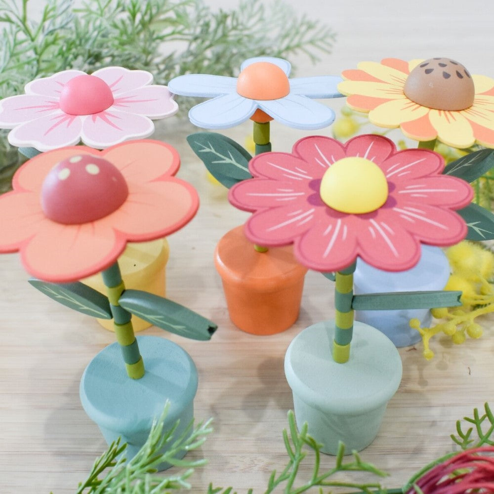 Bloom & Dance - Wooden Flower Toy Set (Pack of 5)