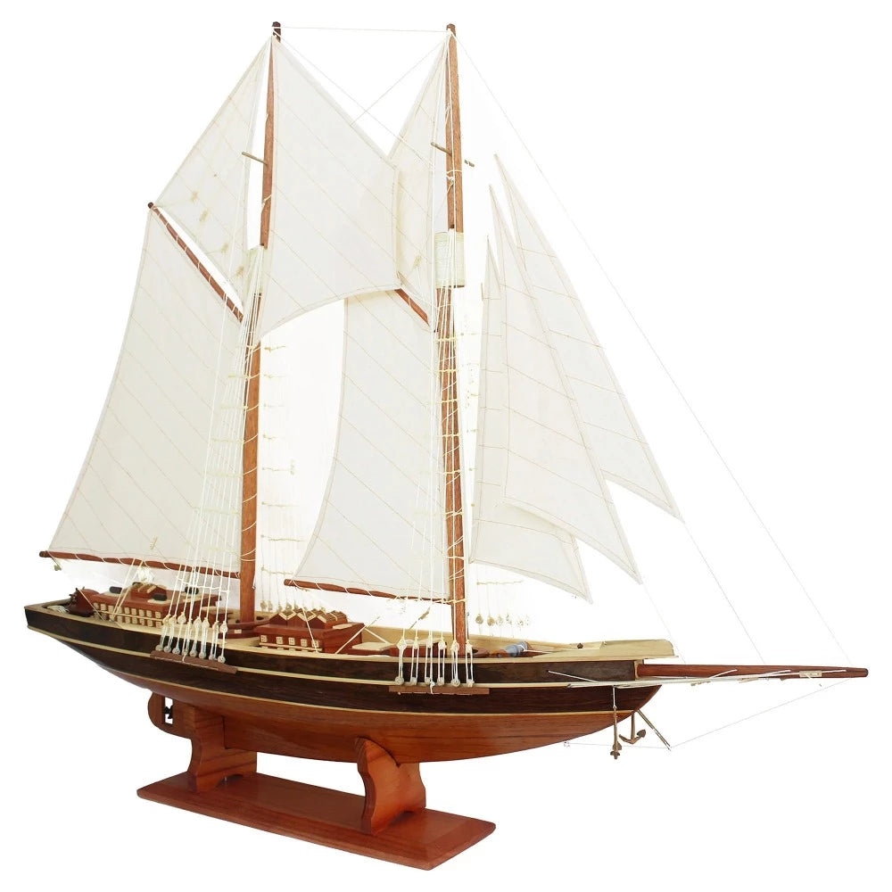 Bluenose II 70cms Long Handmade Model Ship