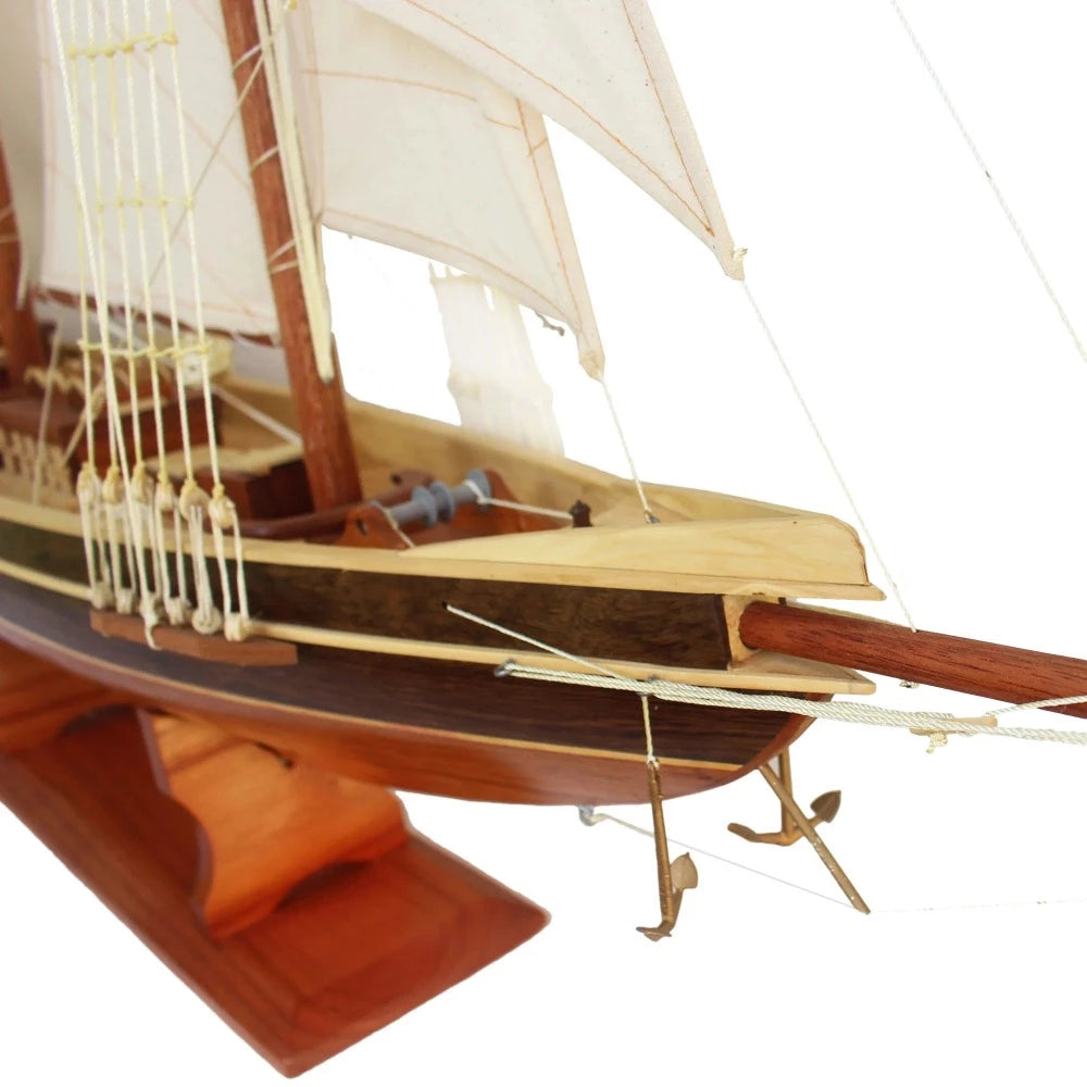 Bluenose II 70cms Long Handmade Model Ship