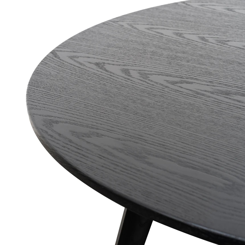 Bohemian Bamboo Dining Table 100cms - Black