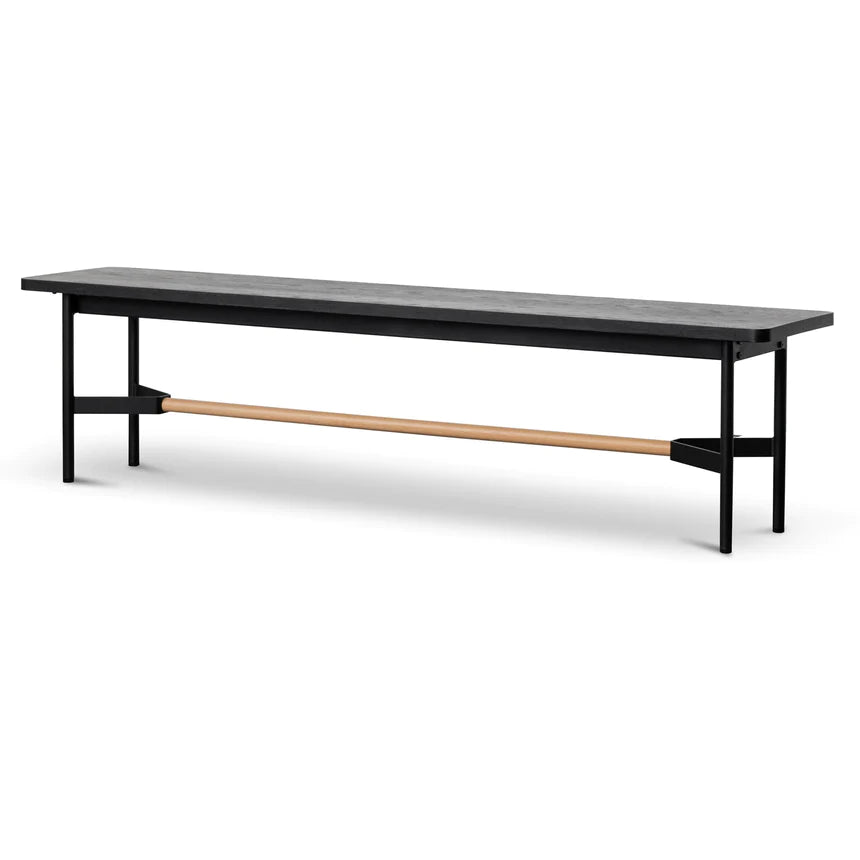 Boho Beach Dining Benches 180cms - Black