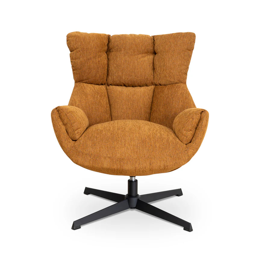 Bold Comfort Solace Swivel Chair - Honey Yellow