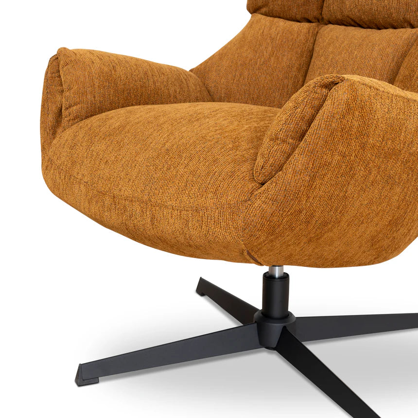 Bold Comfort Solace Swivel Chair - Honey Yellow