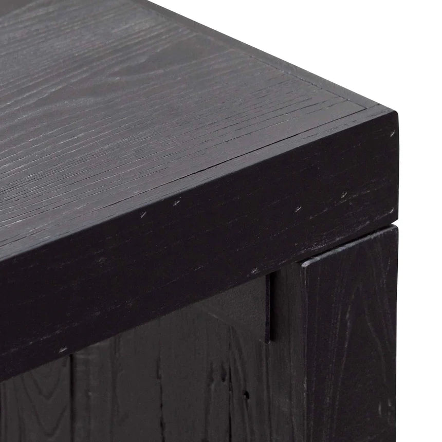 Bold and Beautiful Reclaimed Console Table - Black