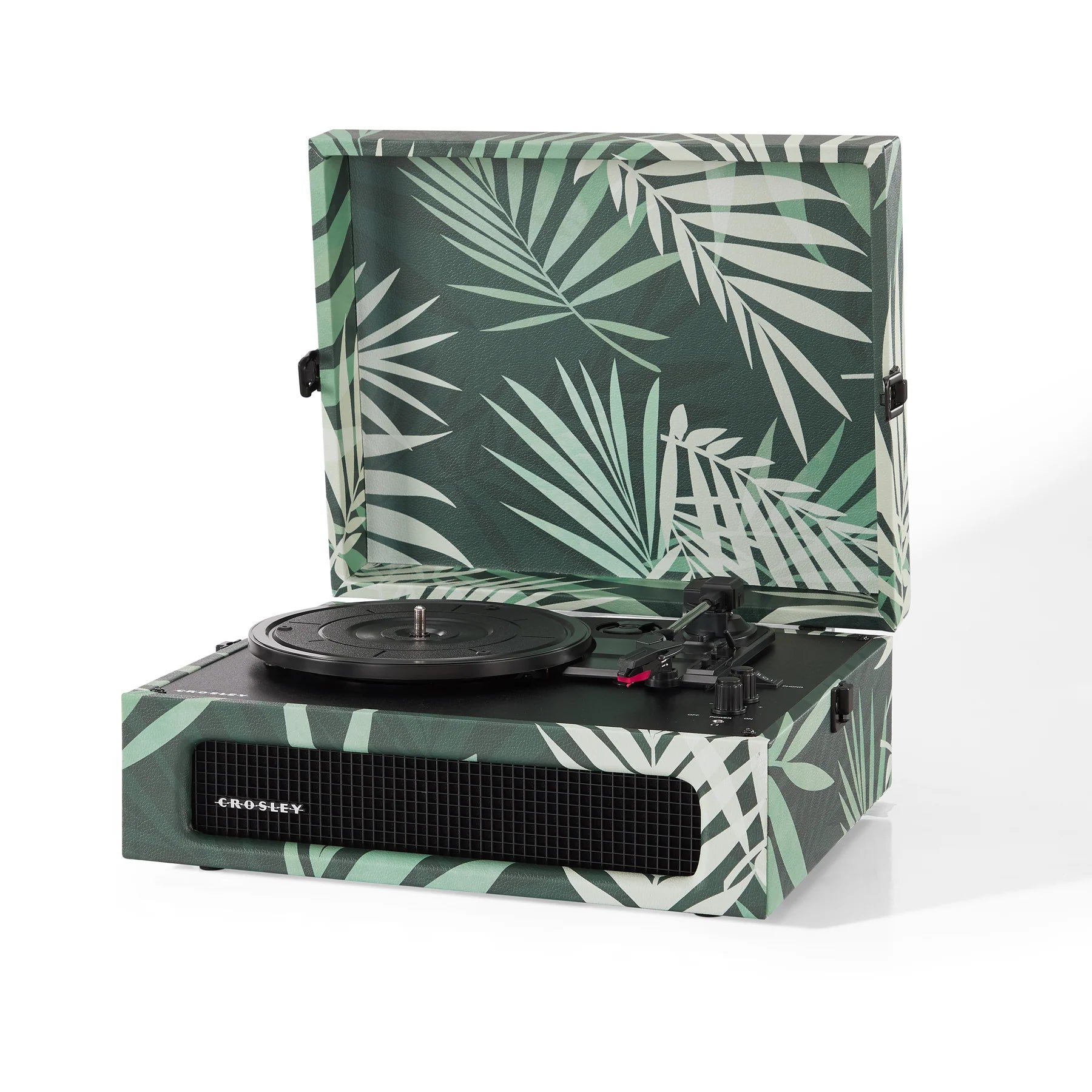 Botanical Crosley Cruiser Turntable + Record Storage Display