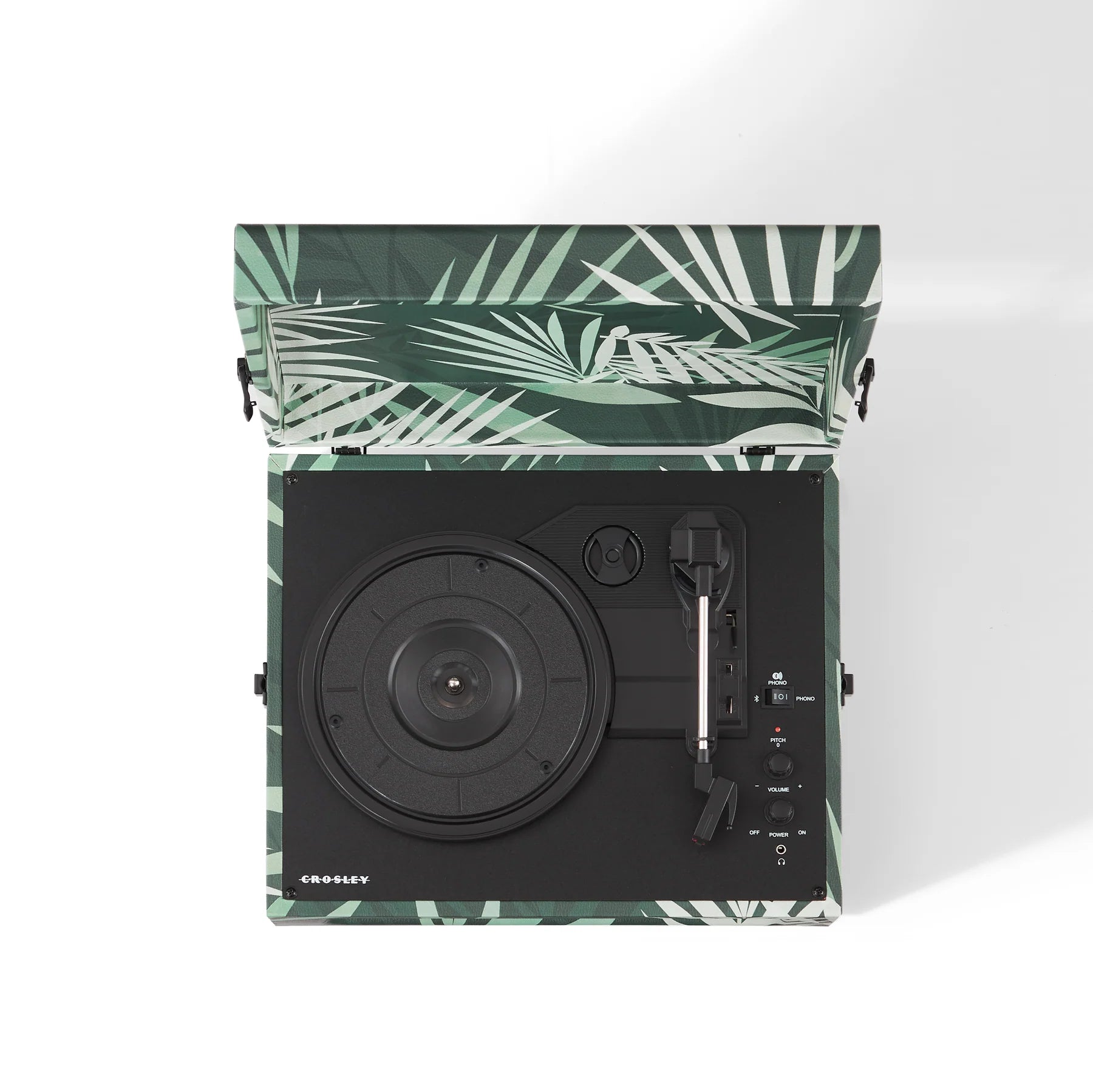 Botanical Crosley Cruiser Turntable + Record Storage Display