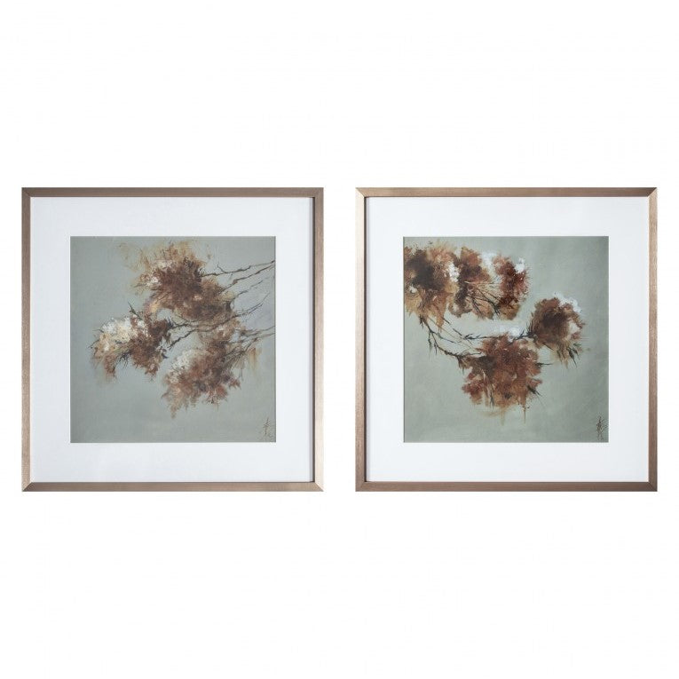 Botanical Florals Symphony Set of 2 Framed Arts