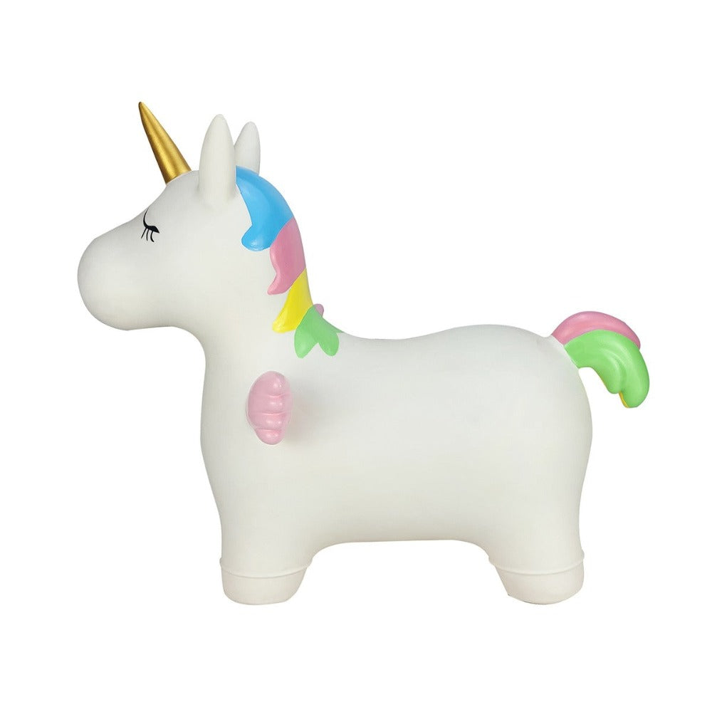 Inflatable Outdoor Bouncy Rider - Unicorn Stardust