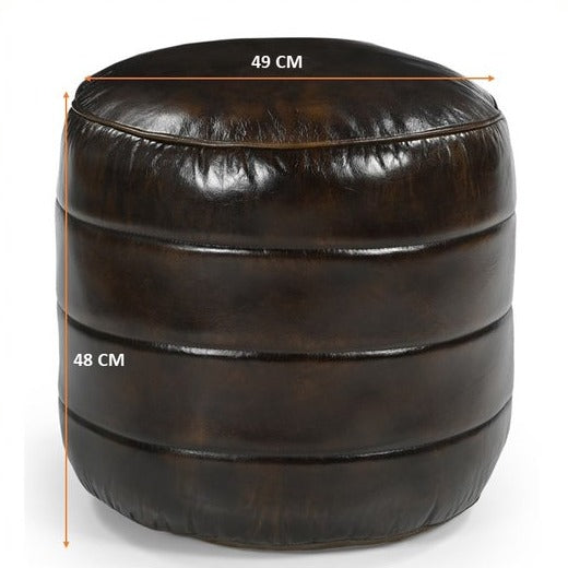 Bronwyn Timeless Genuine Leather Ottoman