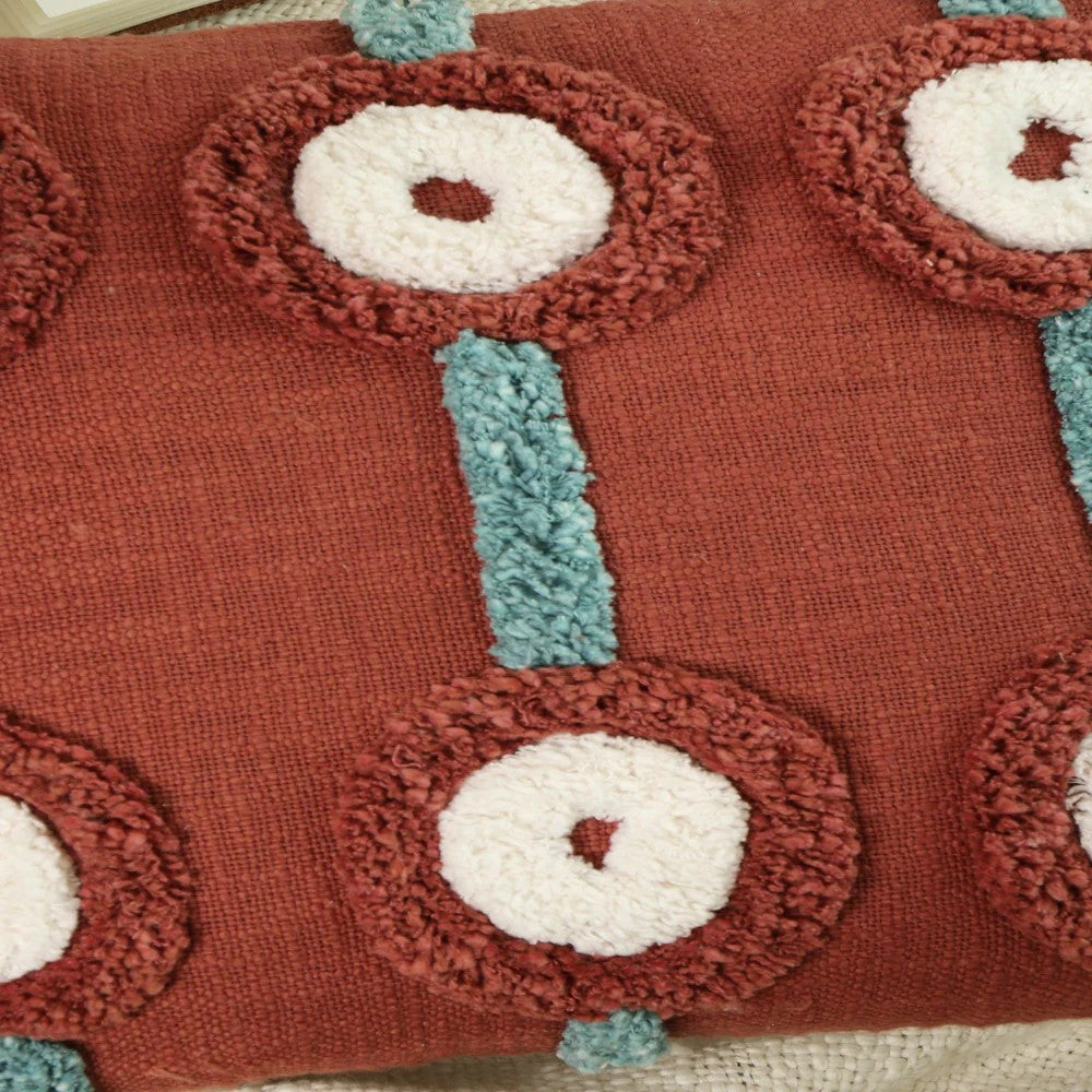 Brown Shaggy Moroccan Hand Tufted Cushion Cover 50 x 50cms