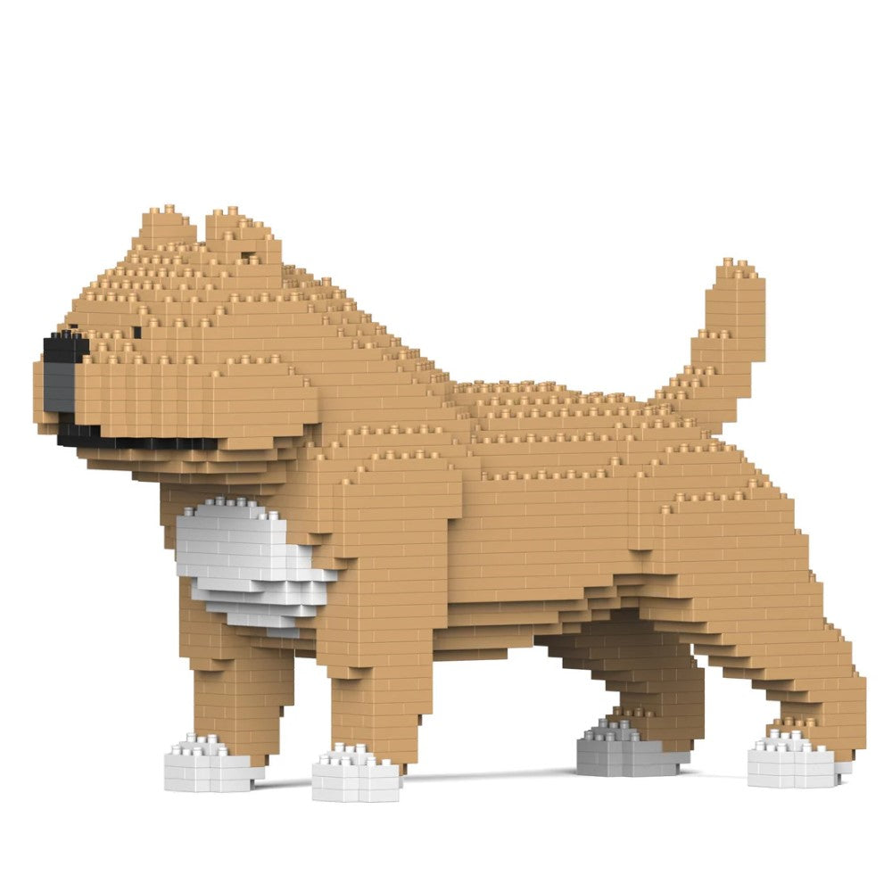 Building Blocks Model American Bully Dog Beige 1110 Pieces (Available in 2 Sizes)